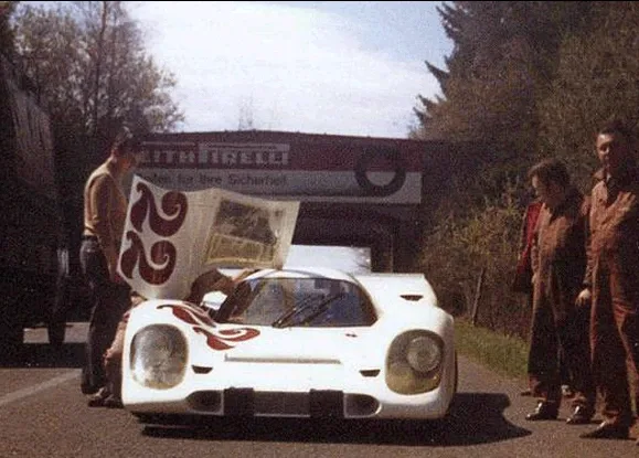 Test au Nürburgring, avril 1970